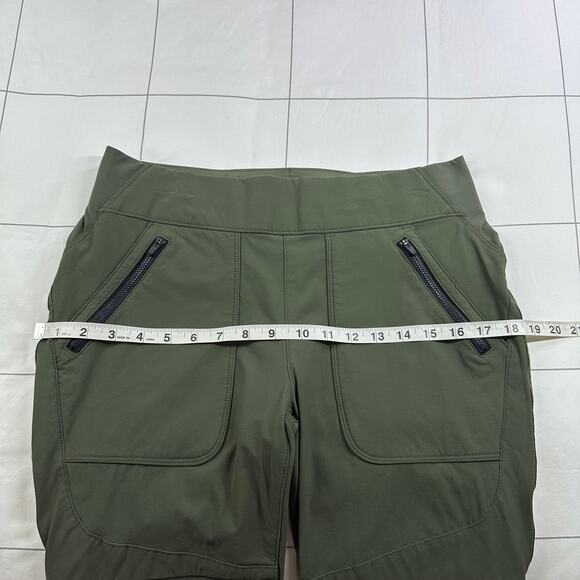 Duluth Trading Co Pants Womens 8 Green Flexpedition Skinny Nylon Hiking Pull On - Picture 7 of 11